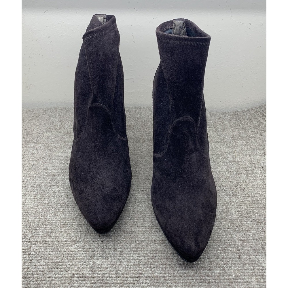 STUART WEITZMAN LADIES BROWN SUEDE BOOTIES SZ 11 MADE IN SPAIN GOING OUT VGC